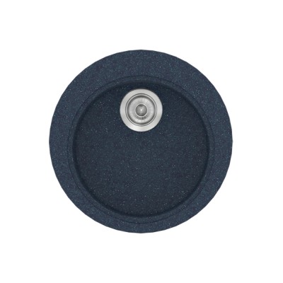 Νεροχύτης συνθετικός γρανίτη Sanitec Classic 316 48x48cm σε χρώμα 18. Granite Blue