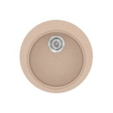 Νεροχύτης συνθετικός γρανίτη Sanitec Classic 316 48x48cm σε χρώμα 21. Granite Sand