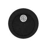 Νεροχύτης συνθετικός γρανίτη Sanitec Classic 316 48x48cm σε χρώμα 22. Metallic Space