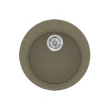 Νεροχύτης συνθετικός γρανίτη Sanitec Classic 316 48x48cm σε χρώμα 41. Granite Rust