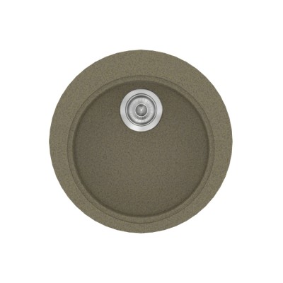 Νεροχύτης συνθετικός γρανίτη Sanitec Classic 316 48x48cm σε χρώμα 41. Granite Rust