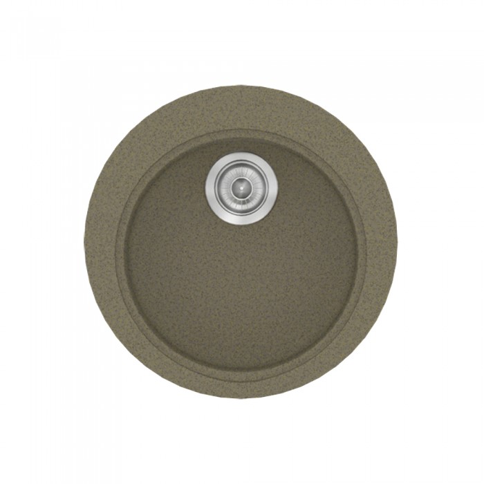 Νεροχύτης συνθετικός γρανίτη Sanitec Classic 316 48x48cm σε χρώμα 41. Granite Rust