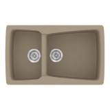 Νεροχύτης συνθετικός γρανίτη Sanitec Classic 320 79x50cm σε χρώμα 42. Granite Taupe