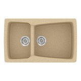 Νεροχύτης συνθετικός γρανίτη Sanitec Classic 320 79x50cm σε χρώμα 45. Granite Cappucino