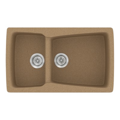 Νεροχύτης συνθετικός γρανίτη Sanitec Classic 320 79x50cm σε χρώμα 46. Granite Celtic Stone