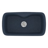 Νεροχύτης συνθετικός γρανίτη Sanitec Classic 321 83x51cm σε χρώμα 18. Granite Blue