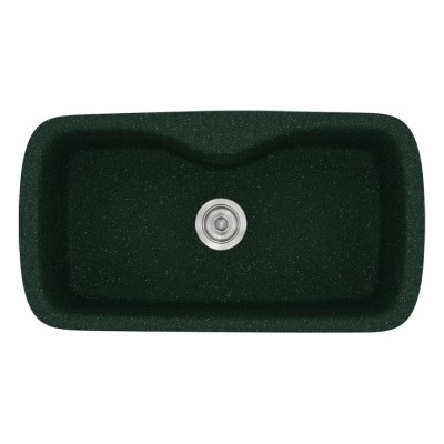 Νεροχύτης συνθετικός γρανίτη Sanitec Classic 321 83x51cm σε χρώμα 19. Granite Green