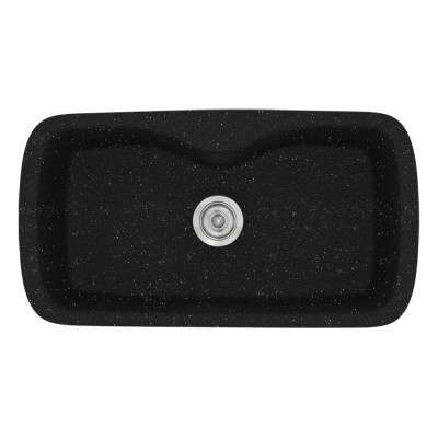 Νεροχύτης συνθετικός γρανίτη Sanitec Classic 321 83x51cm σε χρώμα 22. Metallic Space