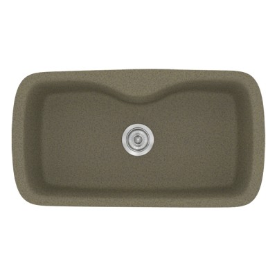 Νεροχύτης συνθετικός γρανίτη Sanitec Classic 321 83x51cm σε χρώμα 41. Granite Rust