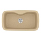 Νεροχύτης συνθετικός γρανίτη Sanitec Classic 321 83x51cm σε χρώμα 45. Granite Cappucino