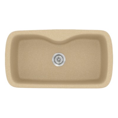 Νεροχύτης συνθετικός γρανίτη Sanitec Classic 321 83x51cm σε χρώμα 45. Granite Cappucino