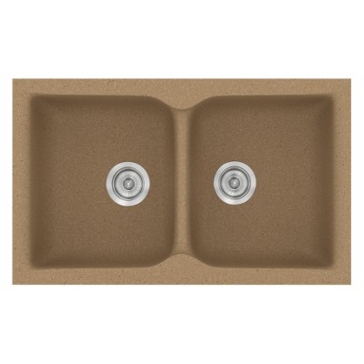 Νεροχύτης συνθετικός γρανίτη Sanitec Classic 322 81x50cm σε χρώμα 46. Granite Celtic Stone