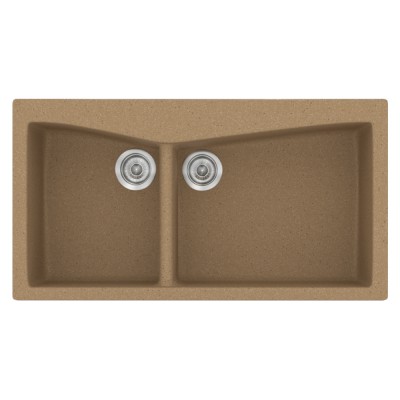 Νεροχύτης συνθετικός γρανίτη Sanitec Classic 326 93x51cm σε χρώμα 46. Granite Celtic Stone