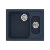 Νεροχύτης συνθετικός γρανίτη Sanitec Classic 330 62x51cm σε χρώμα 18. Granite Blue