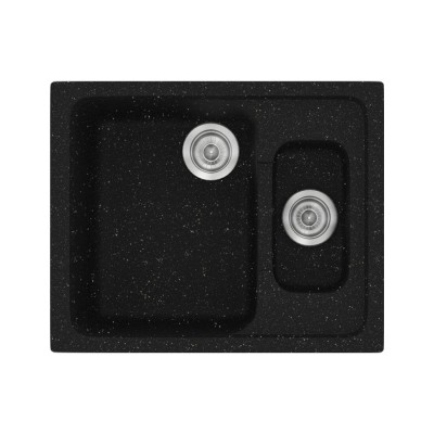 Νεροχύτης συνθετικός γρανίτη Sanitec Classic 330 62x51cm σε χρώμα 22. Metallic Space