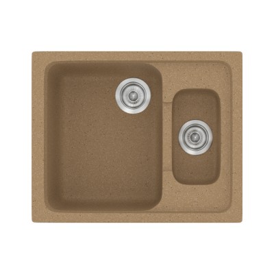 Νεροχύτης συνθετικός γρανίτη Sanitec Classic 330 62x51cm σε χρώμα 46. Granite Celtic Stone