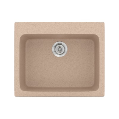 Νεροχύτης συνθετικός γρανίτη Sanitec Classic 331 60x50cm σε χρώμα 21. Granite Sand