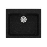 Νεροχύτης συνθετικός γρανίτη Sanitec Classic 331 60x50cm σε χρώμα 22. Metallic Space