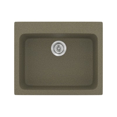 Νεροχύτης συνθετικός γρανίτη Sanitec Classic 331 60x50cm σε χρώμα 41. Granite Rust