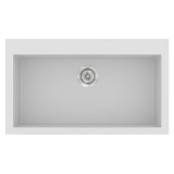 Νεροχύτης συνθετικός γρανίτη Sanitec Classic 333 79x50cm σε χρώμα 00. White