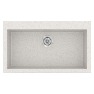 Νεροχύτης συνθετικός γρανίτη Sanitec Classic 333 79x50cm σε χρώμα 14. Metallic Ice