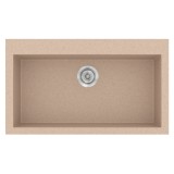 Νεροχύτης συνθετικός γρανίτη Sanitec Classic 333 79x50cm σε χρώμα 21. Granite Sand