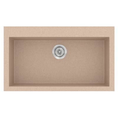 Νεροχύτης συνθετικός γρανίτη Sanitec Classic 333 79x50cm σε χρώμα 21. Granite Sand