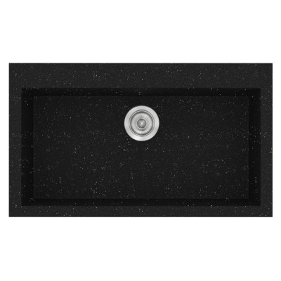 Νεροχύτης συνθετικός γρανίτη Sanitec Classic 333 79x50cm σε χρώμα 22. Metallic Space