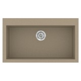 Νεροχύτης συνθετικός γρανίτη Sanitec Classic 333 79x50cm σε χρώμα 42. Granite Taupe