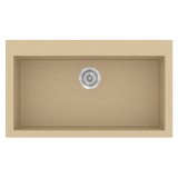 Νεροχύτης συνθετικός γρανίτη Sanitec Classic 333 79x50cm σε χρώμα 45. Granite Cappucino