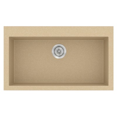 Νεροχύτης συνθετικός γρανίτη Sanitec Classic 333 79x50cm σε χρώμα 45. Granite Cappucino