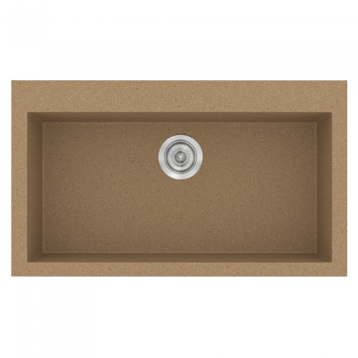 Νεροχύτης συνθετικός γρανίτη Sanitec Classic 333 79x50cm σε χρώμα 46. Granite Celtic Stone
