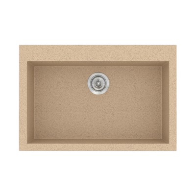 Νεροχύτης συνθετικός γρανίτη Sanitec Classic 338 70x50cm σε χρώμα 10. Granite Beige