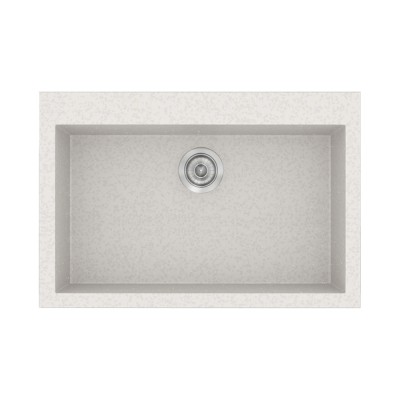 Νεροχύτης συνθετικός γρανίτη Sanitec Classic 338 70x50cm σε χρώμα 14. Metallic Ice