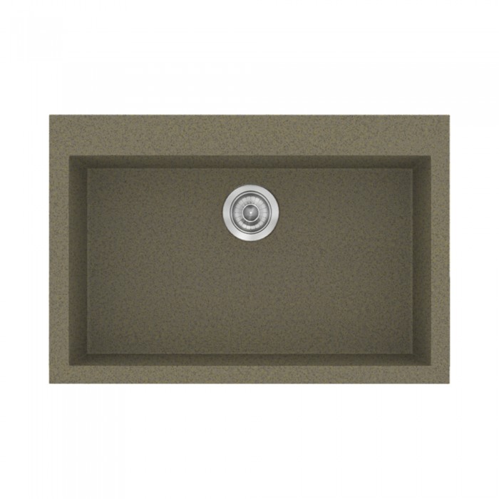 Νεροχύτης συνθετικός γρανίτη Sanitec Classic 338 70x50cm σε χρώμα 41. Granite Rust