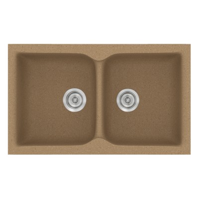 Νεροχύτης συνθετικός γρανίτη Sanitec Classic 340 78x50cm σε χρώμα 46. Granite Celtic Stone