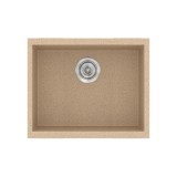 Νεροχύτης συνθετικός γρανίτη Sanitec Classic 341 50x40cm σε χρώμα 10. Granite Beige