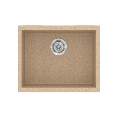 Νεροχύτης συνθετικός γρανίτη Sanitec Classic 341 50x40cm σε χρώμα 10. Granite Beige