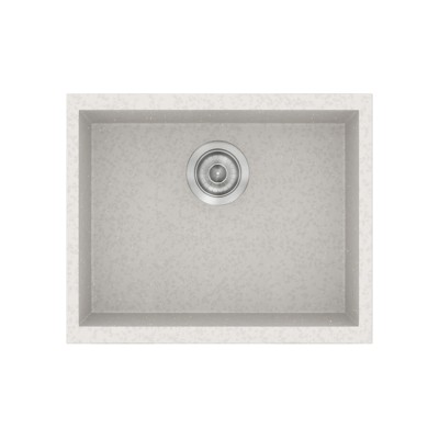 Νεροχύτης συνθετικός γρανίτη Sanitec Classic 341 50x40cm σε χρώμα 14. Metallic Ice