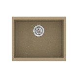 Νεροχύτης συνθετικός γρανίτη Sanitec Classic 341 50x40cm σε χρώμα 15. Metallic Cream