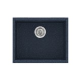 Νεροχύτης συνθετικός γρανίτη Sanitec Classic 341 50x40cm σε χρώμα 18. Granite Blue