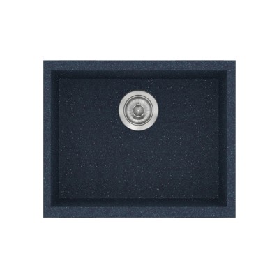 Νεροχύτης συνθετικός γρανίτη Sanitec Classic 341 50x40cm σε χρώμα 18. Granite Blue
