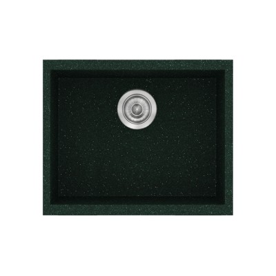 Νεροχύτης συνθετικός γρανίτη Sanitec Classic 341 50x40cm σε χρώμα 19. Granite Green