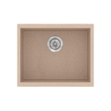 Νεροχύτης συνθετικός γρανίτη Sanitec Classic 341 50x40cm σε χρώμα 21. Granite Sand