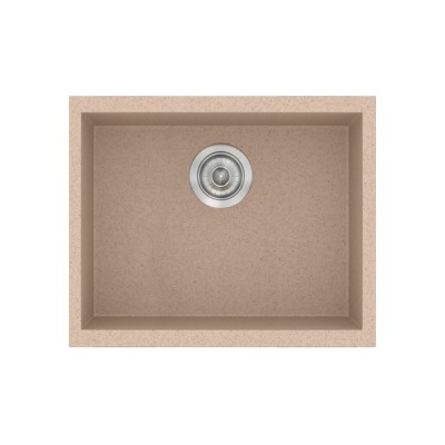 Νεροχύτης συνθετικός γρανίτη Sanitec Classic 341 50x40cm σε χρώμα 21. Granite Sand