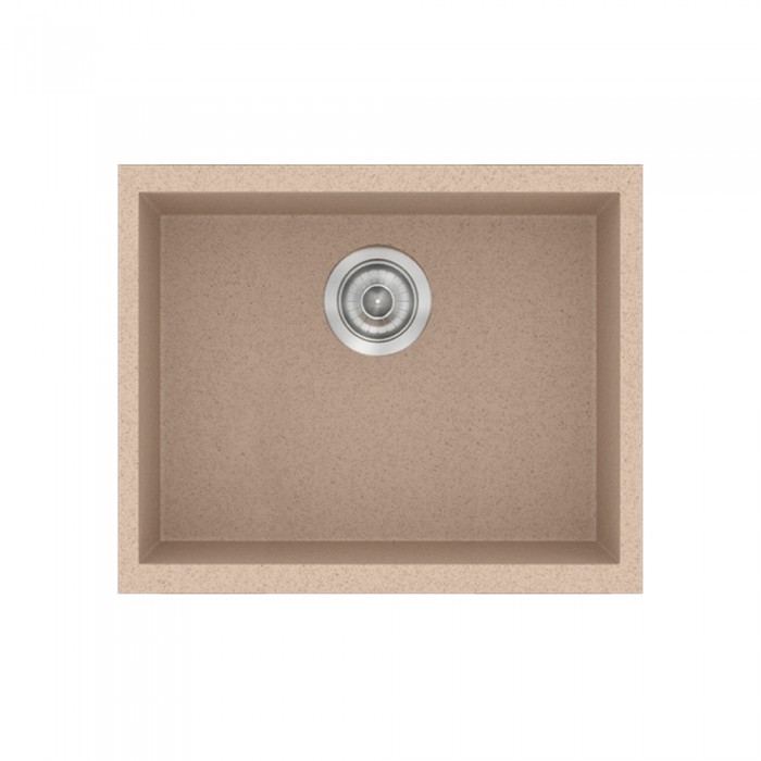 Νεροχύτης συνθετικός γρανίτη Sanitec Classic 341 50x40cm σε χρώμα 21. Granite Sand