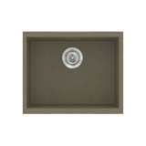 Νεροχύτης συνθετικός γρανίτη Sanitec Classic 341 50x40cm σε χρώμα 41. Granite Rust