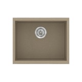 Νεροχύτης συνθετικός γρανίτη Sanitec Classic 341 50x40cm σε χρώμα 42. Granite Taupe