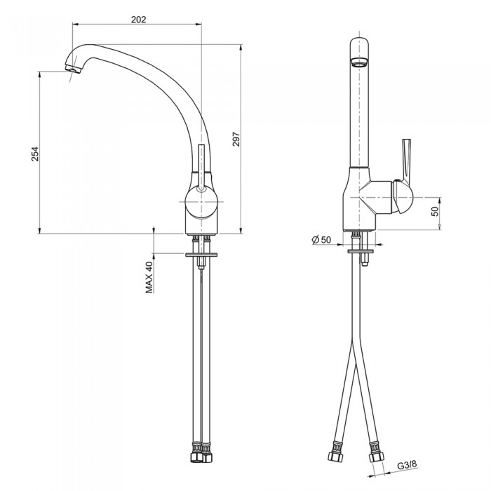 Μπαταρία Κουζίνας Sanitec Jolla σε χρώμα 16. Metallic Coffee