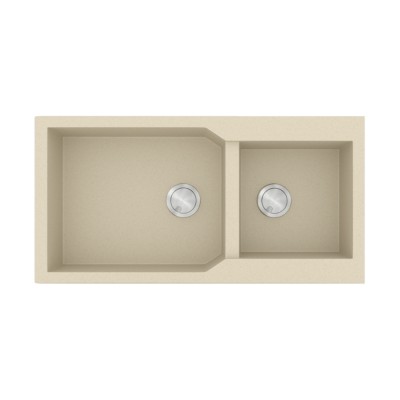 Νεροχύτης Sanitec Ultra Granite 803 2B 98x50cm σε χρώμα 31.Ocra